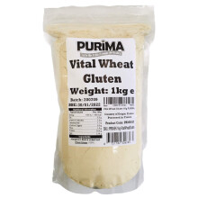 Vital Wheat Gluten 1kg - Flour for Making Seitan - Vegan Meat Substitute - Seitan Flour Powder Baking Bread Bulk PURIMA - 1 kg