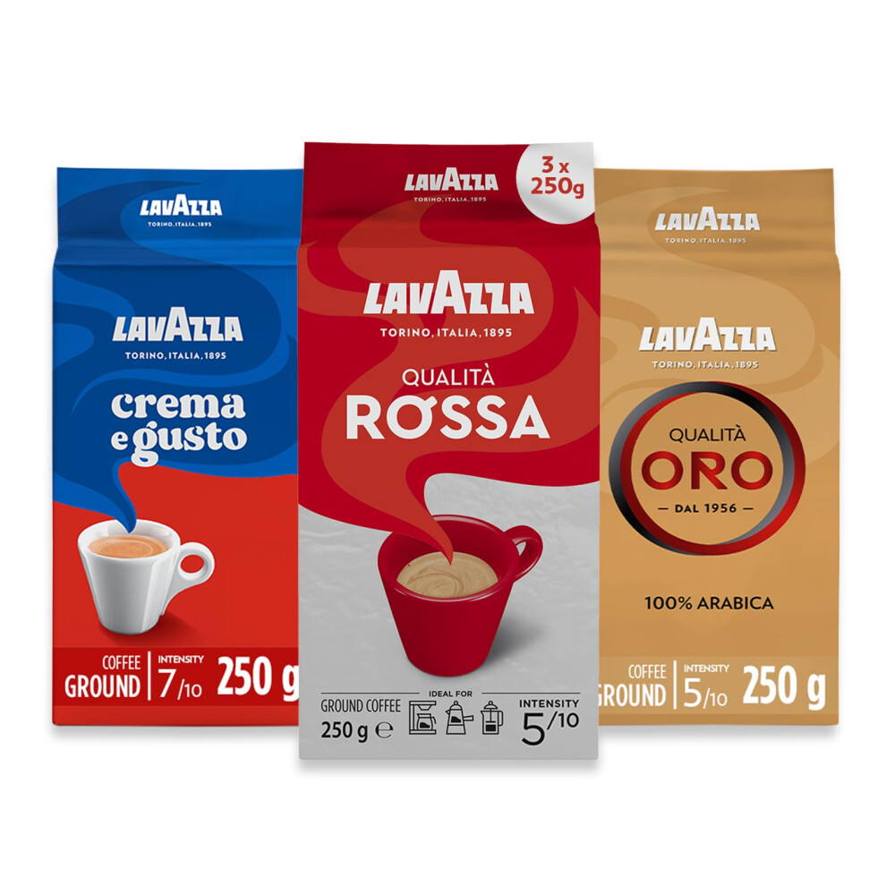 Ground Coffee - Oro, Rossa & Crema Gusto - 3 Pack