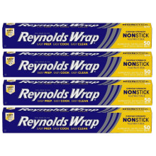 The Non-Stick Kitchen Foil Everyday Strength Easy Prep Easy Cook Easy Clean Suitable for Cooking Baking Roasting Turkey Freezing Wrapping and Storage