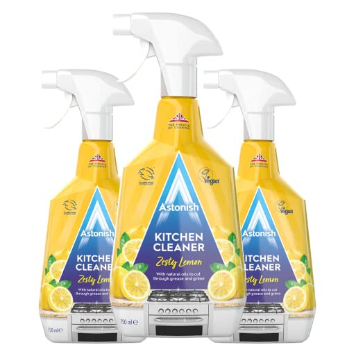 Astonish Kitchen Cleaner. Zesty Lemon Triple Pack (3 x 750ml)
