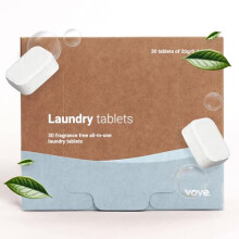 | Eco-Friendly Laundry Detergent Tablets | 30 Tabs | Washing Liquid, Laundry capsules, Washing Powder | Biodegradable & Powerful Stain Fighter | Vegan