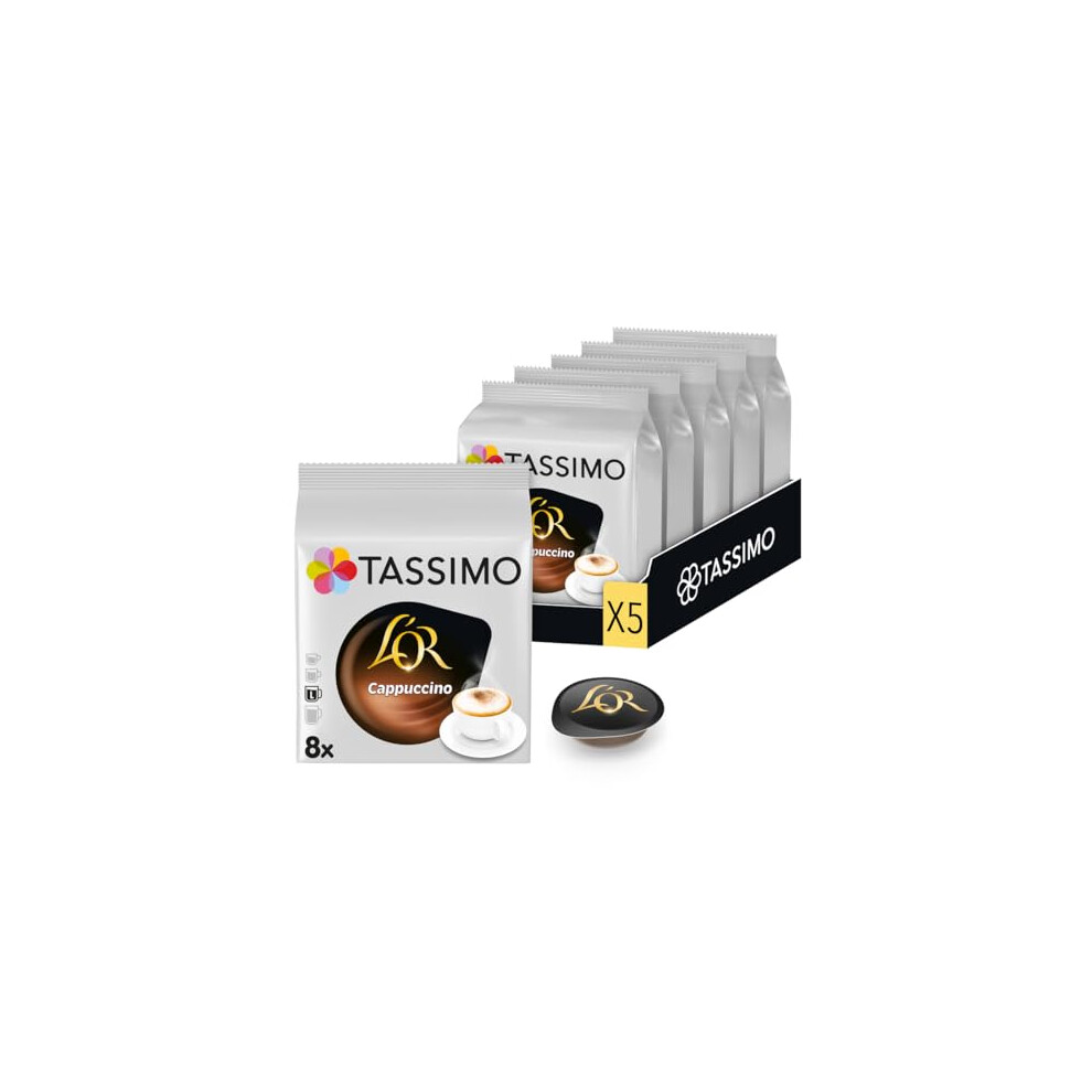 L'OR Cappuccino Coffee Capsules Refills T-Discs Pods, 8 Drinks