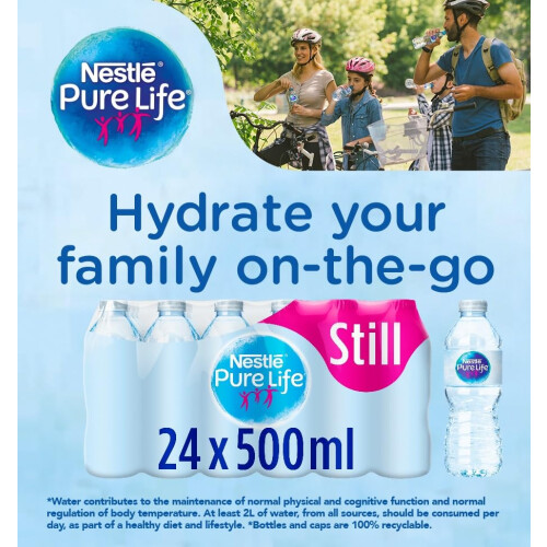 Nestle Pure Life Still Spring Water 24x500ml 2
