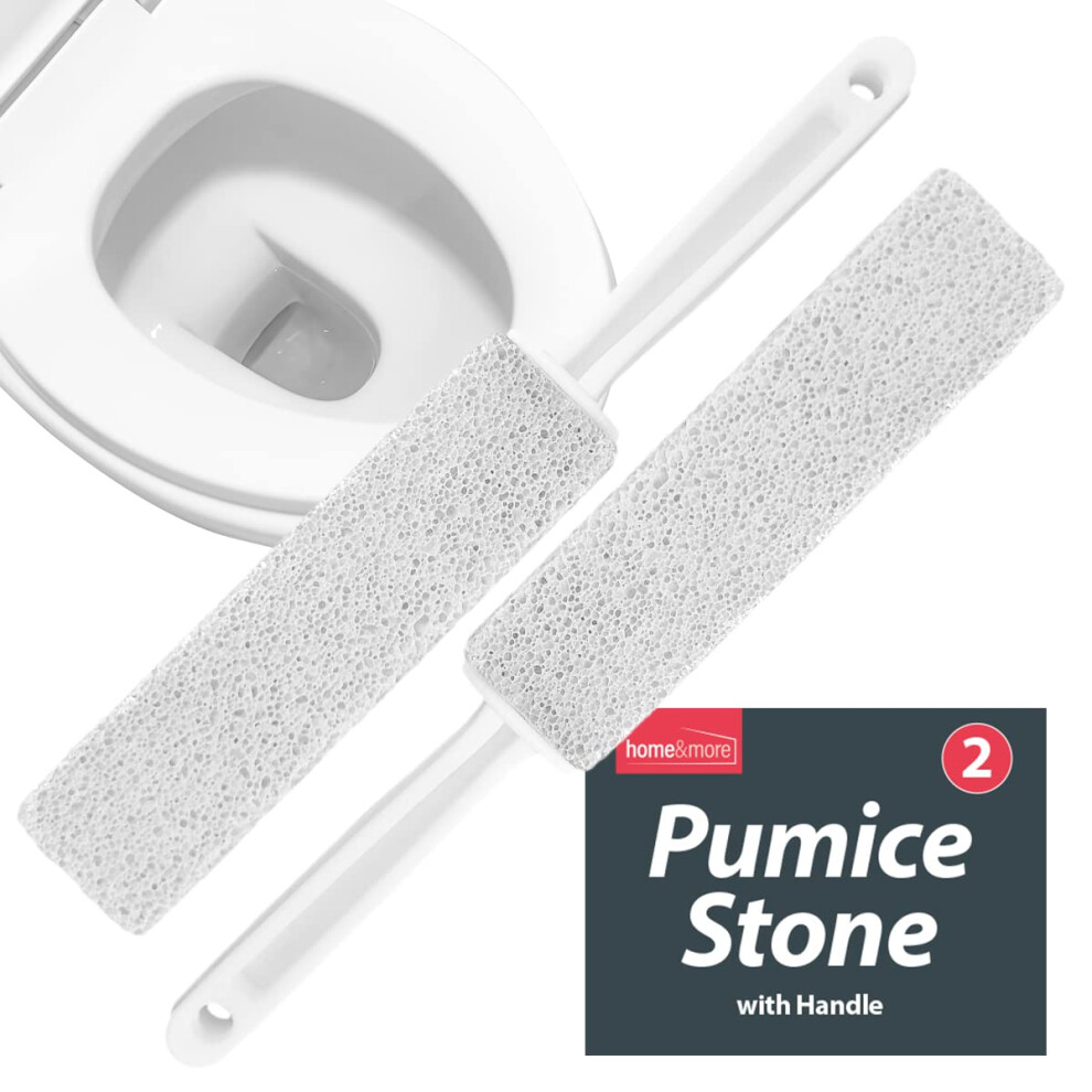 2pk Pumice Stone for Toilet Cleaning | Removes Limescale, Toilet Pumice Cleaning Stone with Handle | Toilet Stone Cleaner | Toilet Pumice Stone Toilet