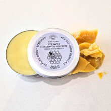 Beeswax for Stone & Concrete 100ml Cleans Seals Protects Man-Made Surfaces Marble Quartz Granite Slate Ceramic Surfaces long-lasting protected finish