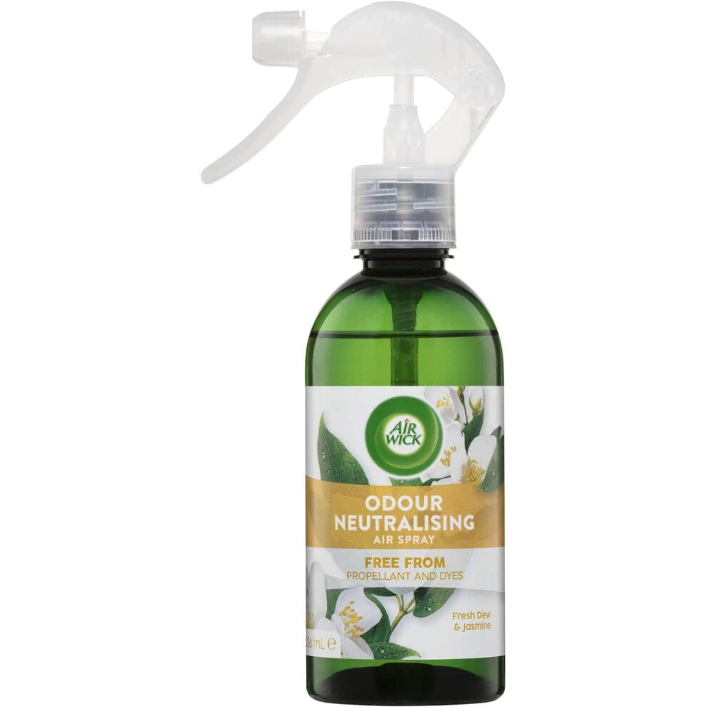 Airwick White Air Wick Odour Neutralising Air Freshener Spray, Fresh Dew And Jasmine, 237 Ml