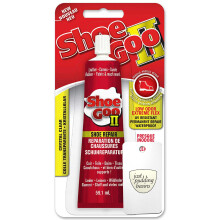 2 Shoe Repair Glue 59.1ml & Applicator Card, Clear Permanent Waterproof Adhesive for Heel, Sole and Upper