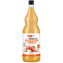 1000ml Raw Apple Cider Vinegar with The Mother, Non-GMO Cloudy ACV Pure Cold Pressed, Unrefined, Unfiltered, Unpasteurized, 5% Acidity, Vegan &