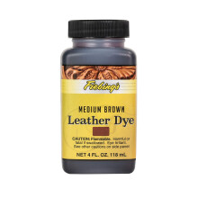 Tough 1 Fiebing's Leather Dye - Alcohol Based Permanent Leather Dye - 4 oz - Medium Brown