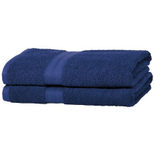 100% Cotton AB Fade Resitant Bath Towel, 2-Pack, Royal Blue, 140 cm L x 70 cm W