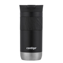 Byron 2.0 Snapseal Travel Mug,Stainless Steel Thermal Mug,Vacuum Flask,Leakproof Tumbler,Coffee to Go Mug with Bpa Free Easy-Clean Lid,Licorice,470 Ml