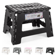 9 inch Folding Step Stool Lightweight Foldable Stool Plastic Stool for Kids,Foldable Step Stool for Adults,Non Slip Folding Stools,Heavy Duty Step