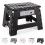9 inch Folding Step Stool Lightweight Foldable Stool Plastic Stool for Kids,Foldable Step Stool for Adults,Non Slip Folding Stools,Heavy Duty Step 1