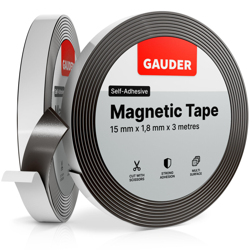 Magnetic Tape Self Adhesive | Magnet Strips With Adhesive Backing | Sticky Back Magnet Roll (3M) 8719689185046