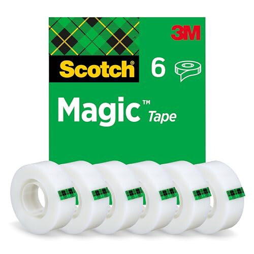 Scotch Magic Tape With Scotch Desktop Dispenser, 6 Rolls Of - Want It All