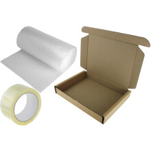 1x Laptop Shipping Postal Box 47x31x6cm Strong Safe + 3m Bubble WRAP + Packing Tape