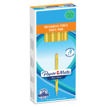 Non-Stop Mechanical Pencil | 0.7mm | HB #2 | Yellow Barrel | 12 Count