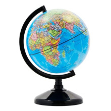 Educational World Globe 14cm - Political Map - Swivel Rotating Desk Top Globe - Diameter 14cm