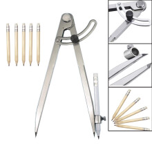 8 Inch Large Adjustable Pencil Marking Compass Circle, Scratch Marking Locking Wing Divider for Drawing Circles, Woodworking, Metalworking, and