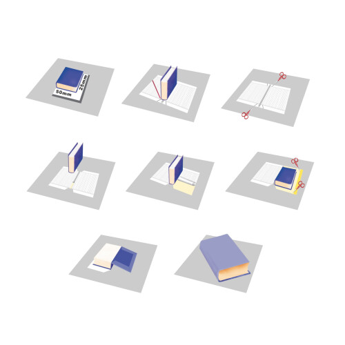 Papertent Self-Adhesive Clear Book Covers, 10 Sheets 2