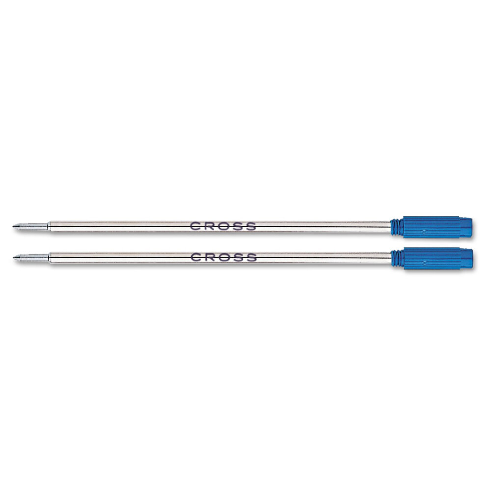 Cross 8511-2 Original Standard Refill For Ballpoint Pens, Medium Point, Suitable For Most Ballpoint Pens, 2 Pack, Blue
