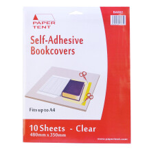 Papertent Self-Adhesive Clear Book Covers, 10 Sheets