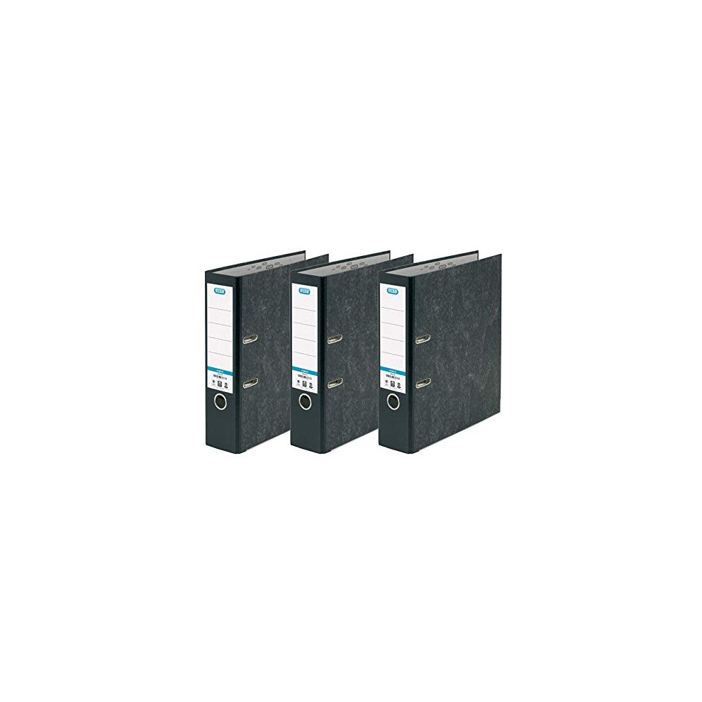 Photos - File Folder / Lever Arch File ELBA A4 Extra Large Capacity Lever Arch Files, , Black, Pack of 3 Folders, Paper on Board 