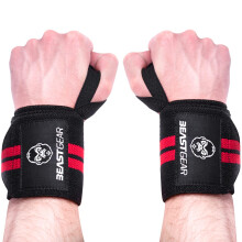 Professional Weight Lifting Wrist Support Wraps, Thumb Loop & One Size Fits All, Straps for Gym Fitness Training Workout