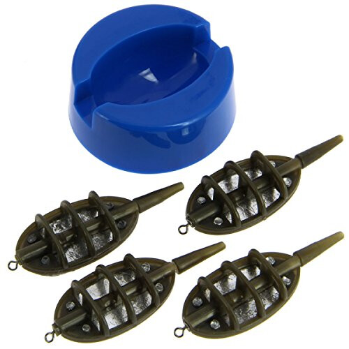 NGT 4 Plus 1 In-Line Method Feeder Set - Green, One Size 1