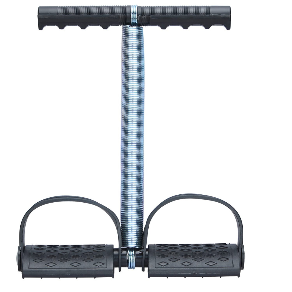Upgrade Elastic Sit Up Pull Rope Spring Tension Foot Pedal Waist Arm Abdomen Leg Exerciser Tummy Trimmer Equipment Body Building Tummy Stretching