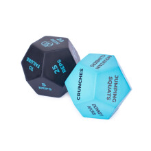 Exercise Dice, 12 Sided Fitness Dice for Full Body Training, Cardio & HIIT, Ideal Fitness Accessory for Exercise Classes & Home Gym, Foam Workout Dice