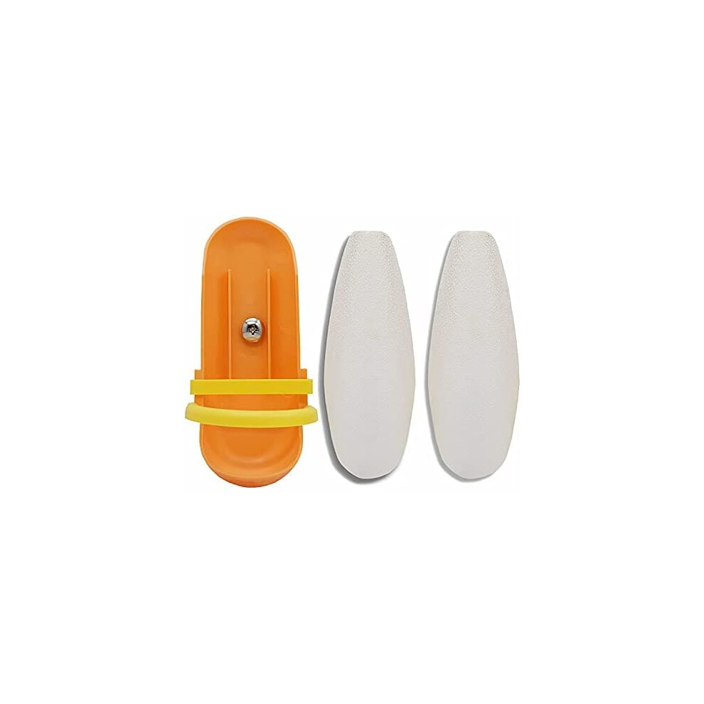 16-18cm Large Bird Cuttlebone for Parrots, Cuttlefish Bone with Plastic Holder, Cuttlefish Bone for Sharp Beaks, Natural Birds Calcium Suitable for