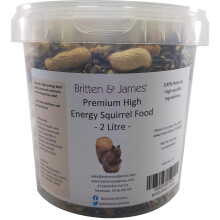 Britten & James High Energy Squirrel Food 100% Natural in a Stay Fresh 2L Tub