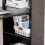 Homcom HOMCOM 120cm Computer Desk Bookshelf Writing Table 6 Shelves Black 5