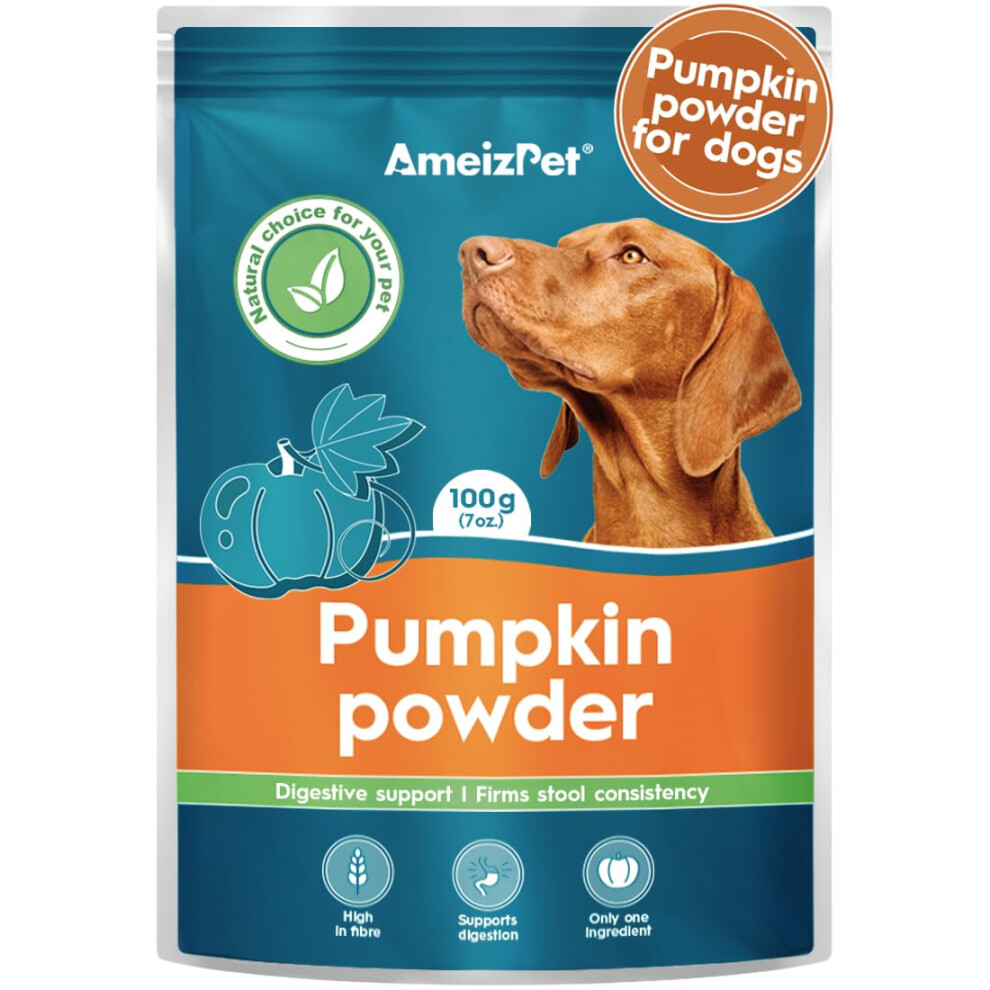 Pumpkin Powder For Dogs, To Create Pumpkin Puree, Fibre For Dogs Firm Stool, 100% Pumpkin Pulp Powder For Good Bowel Activity For Dogs, Canned Pumpkin