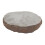 HugglePets HugglePets Deep Donut Dog Bed - Oatmeal & Grey 1