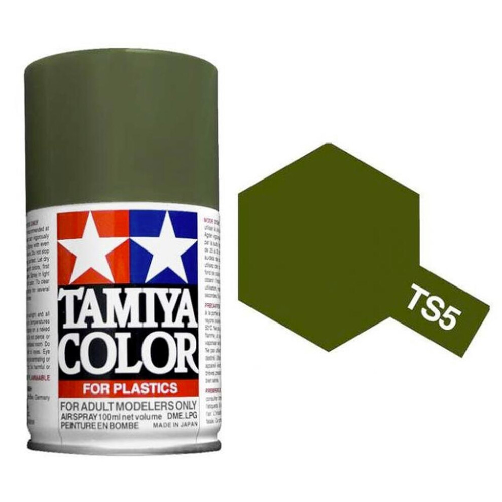 TAMIYA TS-05 Olive Drab 100ml Plastic Model Kit Spray Paint 85005