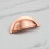 (76mm Cup	) Satin Copper Kitchen Handles Half Moon Cup & Knobs 4
