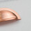 (76mm Cup	) Satin Copper Kitchen Handles Half Moon Cup & Knobs 10
