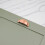 (76mm Cup	) Satin Copper Kitchen Handles Half Moon Cup & Knobs 3
