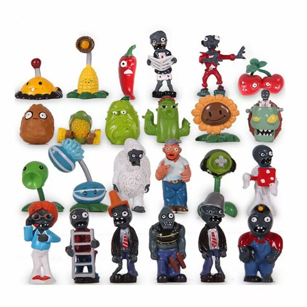 24 Stk Plants Vs Zombies LegetøJsserie – Forskellige Figurer, Pvc-Dukker-image