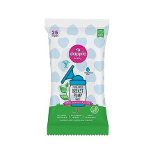 Dapple Baby, Pflanzenbasierte Stillpad-Tücher, Duftstofffrei, 25 Tücher
