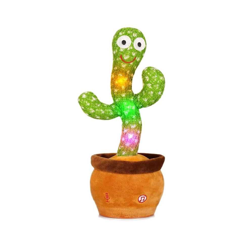 Cactus Toys for 1 2 3 Year Old Boys Girls Dancing Singing Talking Lighting Repeating Cactus Toy Age 1 2 3 Dancing Cactus Toys Gifts for1-6 Year Old