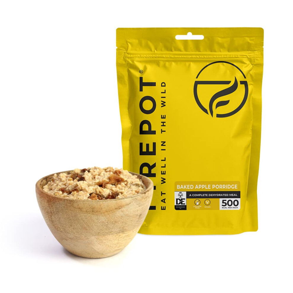 Firepot Baked Apple Porridge - Healthy Vegan Dehydrated Camping & Expedition Food…