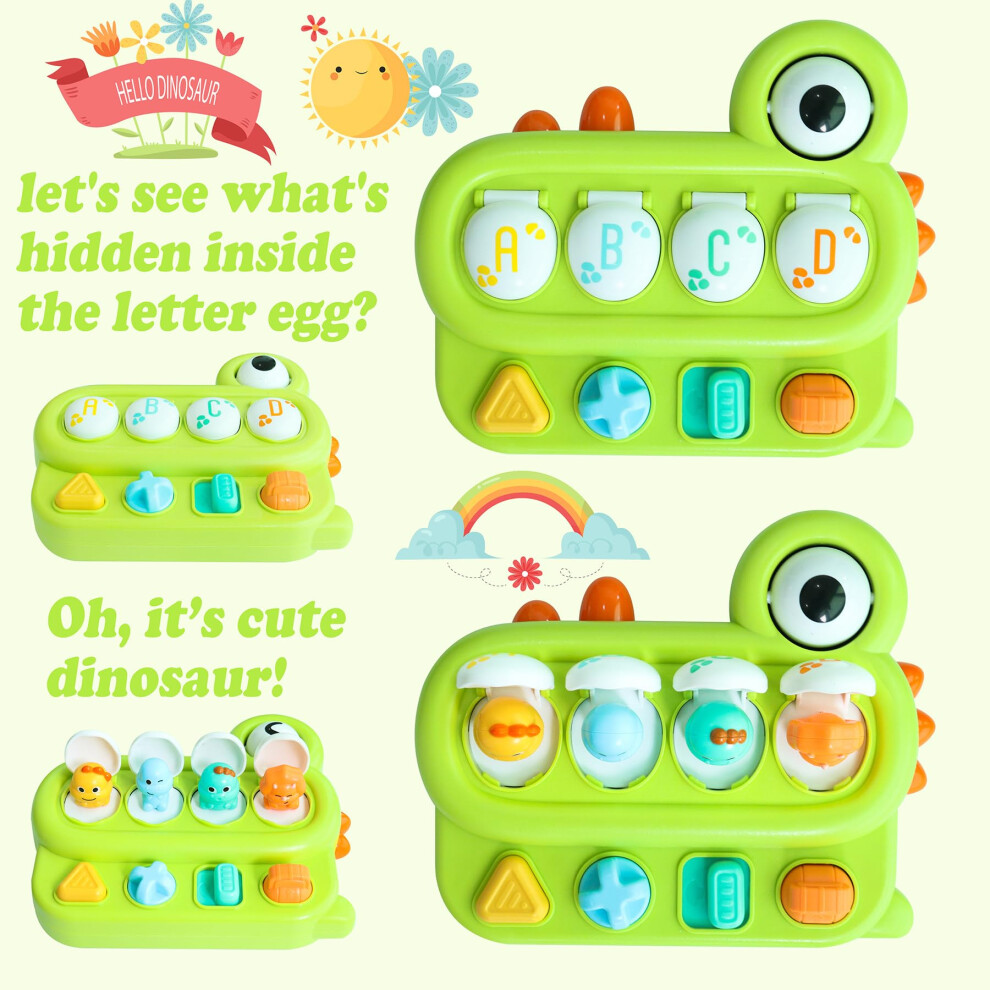 Pop Up Toys for Baby 6 12 18 Months Montessori Cause And Effect Toys for Toddlers 1 3 Developmental Toy With Buttons Colors Color Sorting on OnBuy