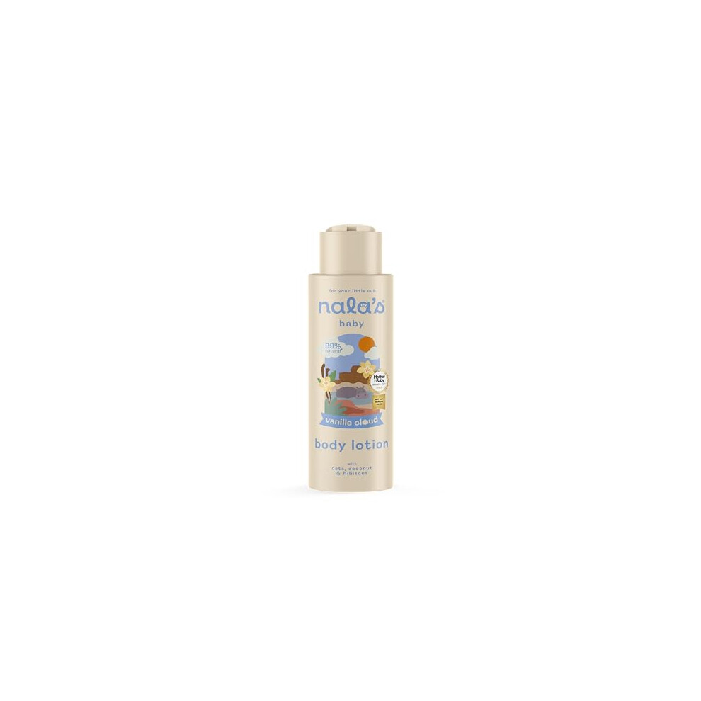Nala's Baby Body Lotion Vanilla Cloud | Award-Winning | 99% Natural | Paediatrician-Approved | Nourishing Blend Of Soothing Oat And Coconut Oil | Vegan | 400Ml |