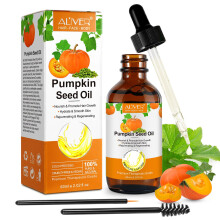 Organic Pumpkin Seed Oil for Hair Growth - 100% Pure Cold-Pressed, Moisturizing for Hair, Eyebrows & Eyelashes