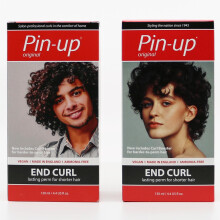 Pin Up End Curl At Home Perm Kit, End Curl Perm Kit for Small Sections of Hair such as Fringe, Ends or Top Layer, Protein Rich for Soft and Shiny Hair