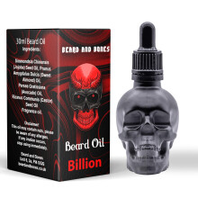 - 30ml Beard Oil for Men | Natural Carrier Oils of Jojobia, Avocado and Castor Oil | Black Skull & Scented Beard Oil | Choice of 6 Scents