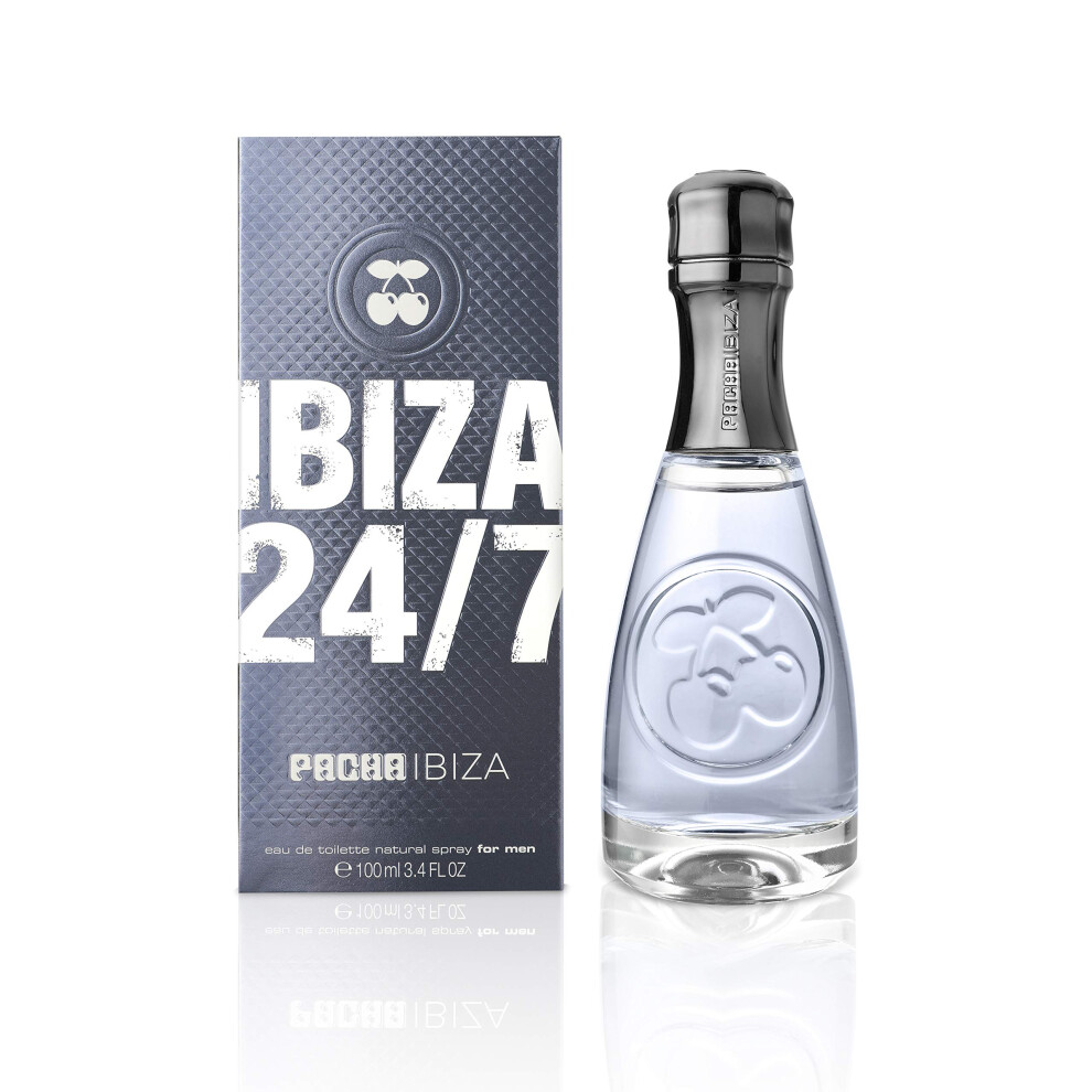 - Ibiza 24/7, Eau de Toilette for Men - Long Lasting - Fresh, Elegant, and Sexy Fragance - Lavender, Wood and Leather Notes - Ideal for Day Wear - 100